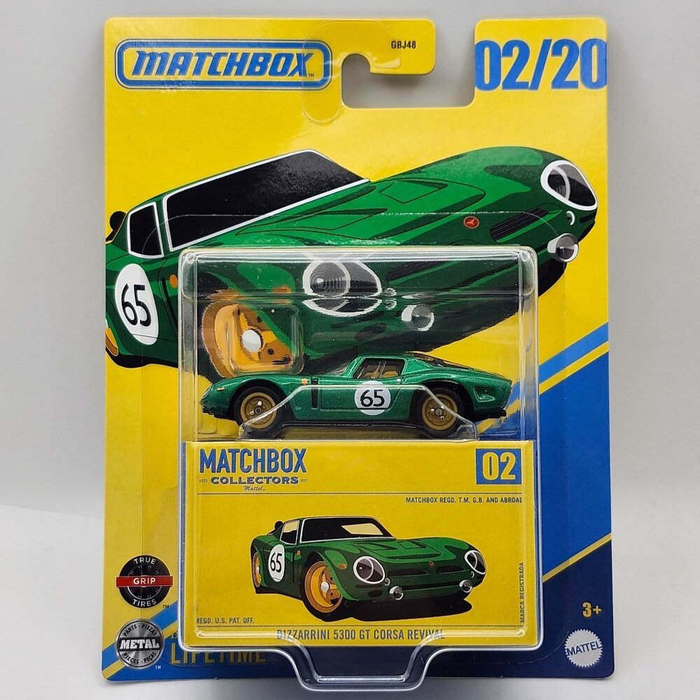 Matchbox Collectors Bizzarrini 5300 GT Corsa Revival Green 02/20
